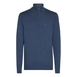 Tommy Hilfiger Flag Embroidery Quarter-Zip Jumper